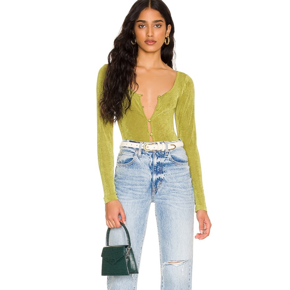 More To Come Stella Button Front Bodysuit